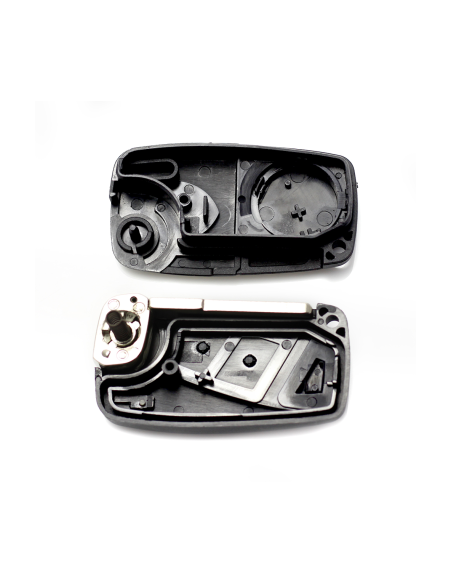 Key case type knife, 2 buttons for Fiat black