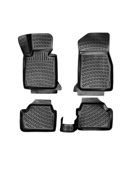 Rubber mat set type tray for Bmw Series 1 F20 / F21 2011-2019