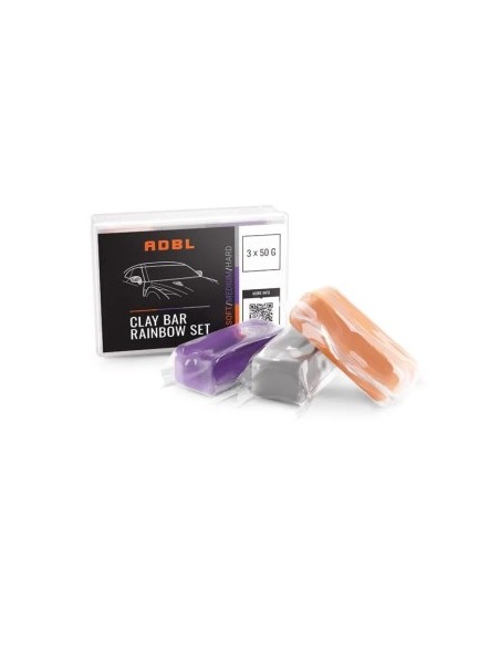 Aggressive/Medium/Gentle Decontamination Clay Set ADBL Clay Bar Rainbow 150g 3 pcs