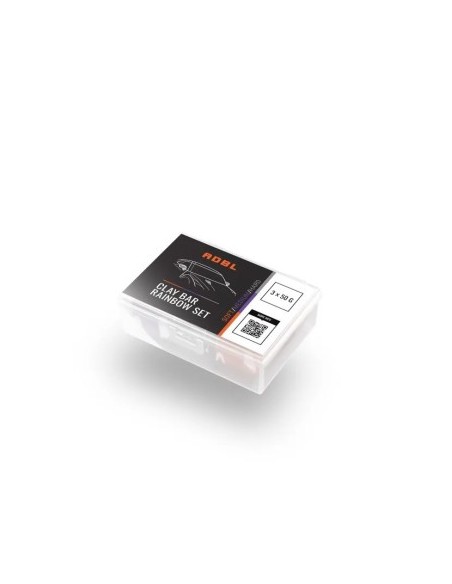Σετ απορρυπαντικής αργίλου ADBL Clay Bar Rainbow 150g 3 τεμ.