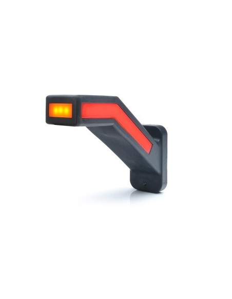 LED Marker Light with Arm 1165L W168.1, 12V-24V, position / red / orange Left WAS