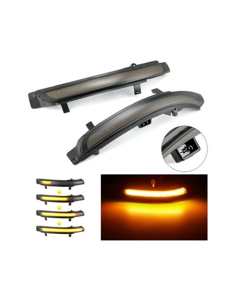 Set 2 Dynamic Led Mirror Indicators for Skoda Octavia 2 FL 1Z3, Superb 2