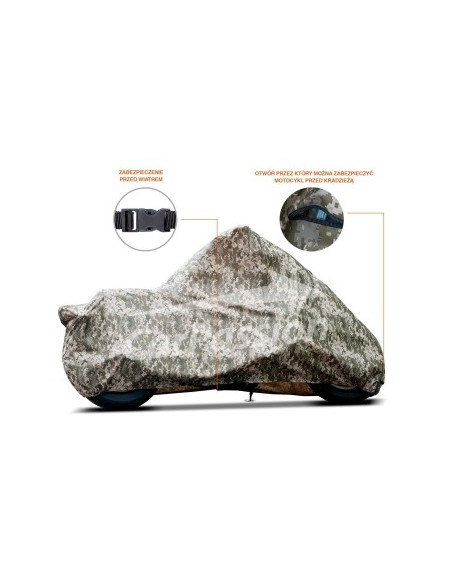 Motorcycle Outdoor Cover Size XL Carpassion 280 x 104 x 141 cm