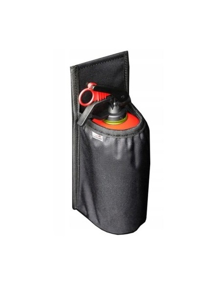Luggage rack support for car fire extinguisher Black