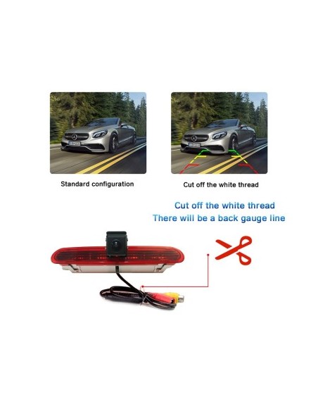 Rearview camera for Fiat Doblo 2010+