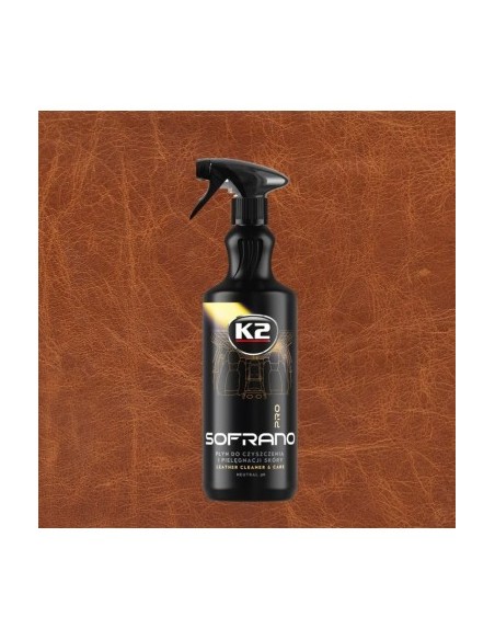 K2 SOFRANO PRO Leather Cleaning and Care Solution, 1l