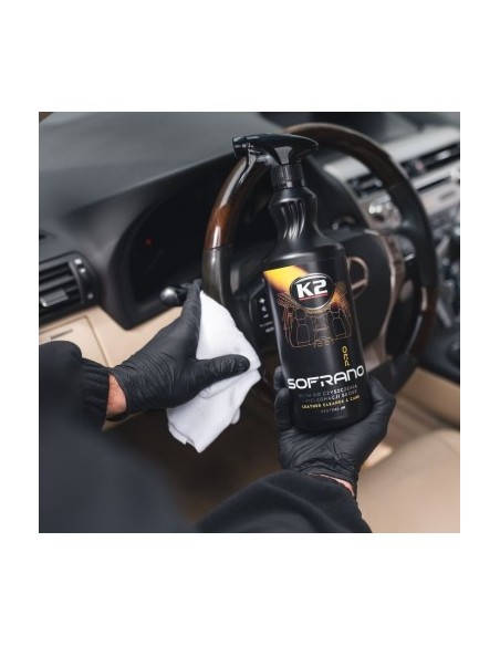 K2 SOFRANO PRO Leather Cleaning and Care Solution, 1l