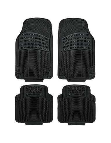 Universal car mats, 4 pcs made of thick rubber...