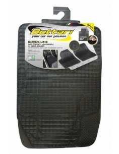 Set of 2 universal rubber front mats "GOROS LINE" Bottari 2