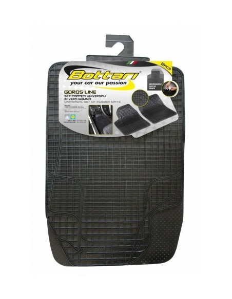 Set of 2 universal rubber front mats "GOROS LINE" Bottari