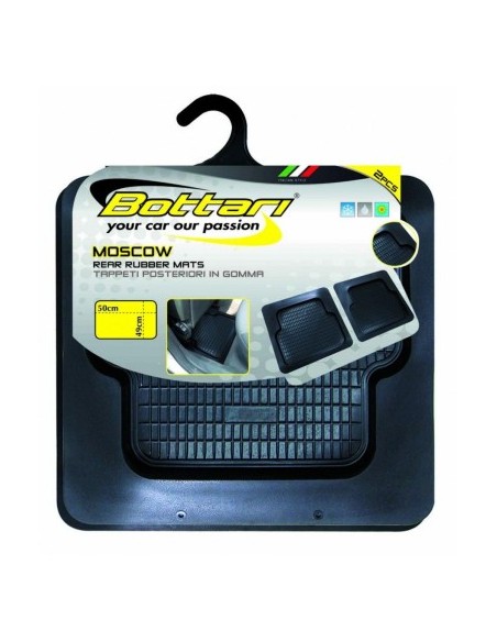 Set of 2 universal rubber mats type tray rear "MOSCOW" Bottari
