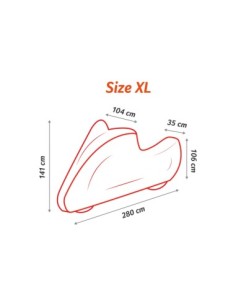 Motorcycle Exterior Cover Size XL Mega Drive 2