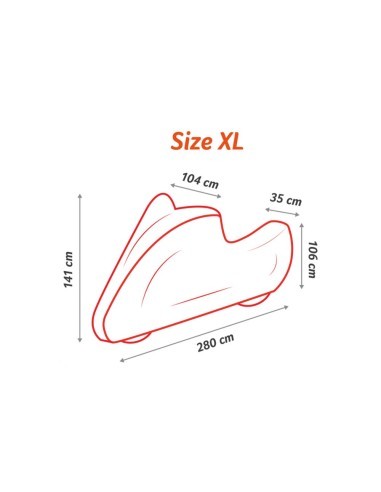 Motorcycle Exterior Cover Size XL Mega Drive