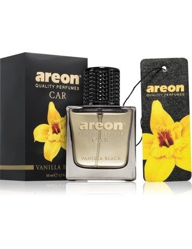 Areon Vanilla Black Car Air Freshener, 50 ml