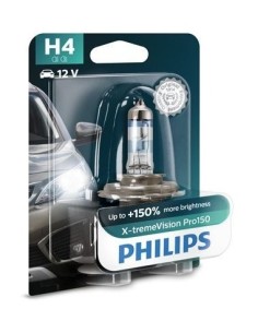 Philips H4 Xtreme Vision Pro +150% 12V 55W autós izzó