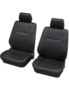Set Universal Chair Covers Made of Eco-Leather Front...