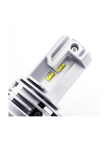 Σετ 2 LED H4 M3 Canbus για αυτοκίνητο, ισχύς 55W, φωτεινότητα 10.000 Lm, 12V-24V