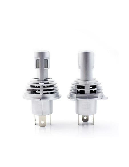 Σετ 2 LED H4 M3 Canbus για αυτοκίνητο, ισχύς 55W, φωτεινότητα 10.000 Lm, 12V-24V