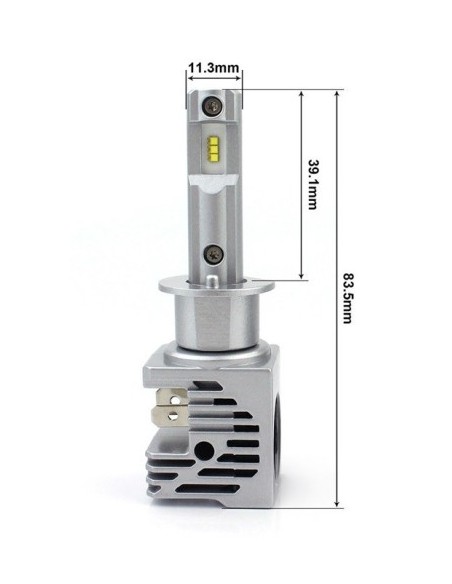 Set 2 leduri H1 M3, Canbus, 4300k, 55W, 10.000 Lm, 12V-24V