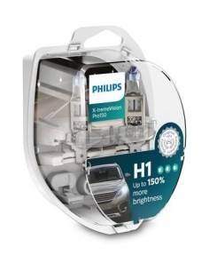 Set of 2 Philips H1 X-TREME VISION PRO +150% 12V 55W car...