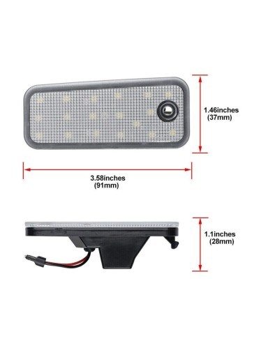 LED Number Lamp Set for Hyundai Santa Fe CM, DM...