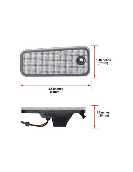 LED Number Lamp Set for Hyundai Santa Fe CM, DM 2006-2017