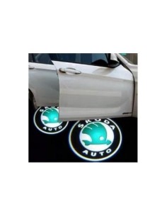 Проектори за врати с лого Skoda 2
