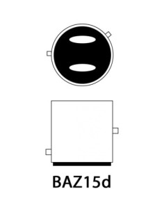 Led авто Червен 50W BAZ15D / P21/4W, 12V-24V Canbus led... 2