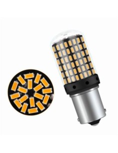 Led αυτοκινήτου Canbus ΚΟΚΚΙΝΟ (BAW15S) PR21W, 144 SMD, 12V 2
