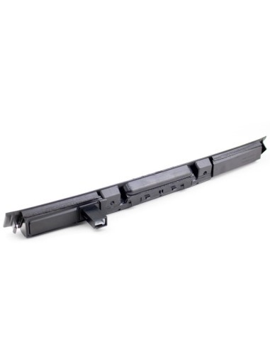 Trunk opening handle with button and license...