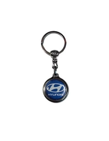Keychain compatible with Hyundai, blue