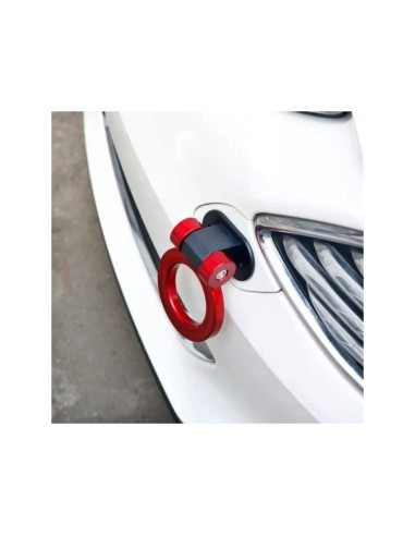 Racing Ornament Tow Hook Mounted on Base, Red
