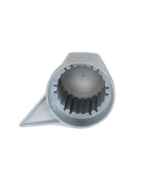 Set of 10 Plastic Caps for Wheel Nut with Indicator 33 mm Grey 54.5 Mm