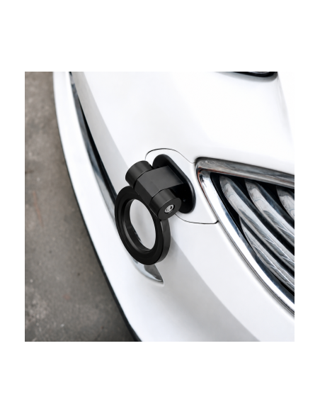 Decoration Racing Tow Hook Mounted on Base, Black