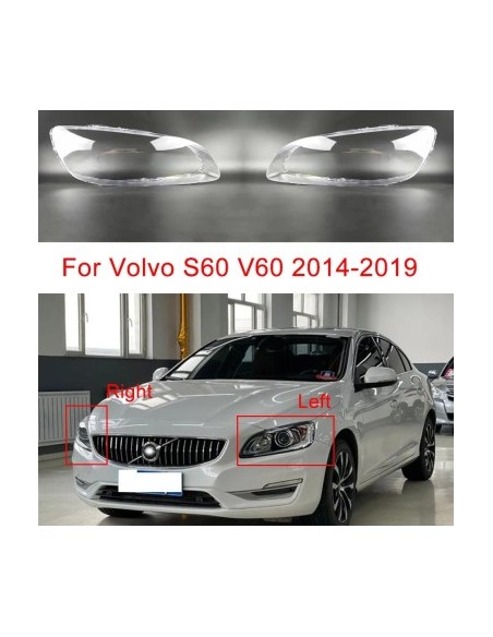 Set of 2 headlight bottles for Volvo S60, V60 (2014 - 2018)
