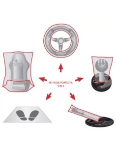 Car protection cover set, 5 pieces 100pcs 2