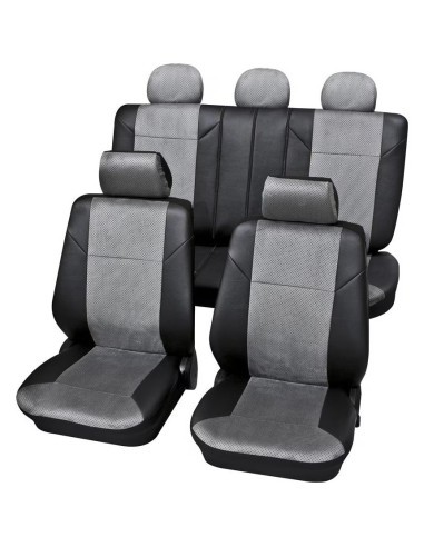 Universal Eco-Leather Chair Cover Set Petex Grey