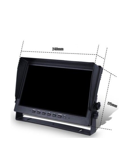 10" LCD Car Display 12V - 24V