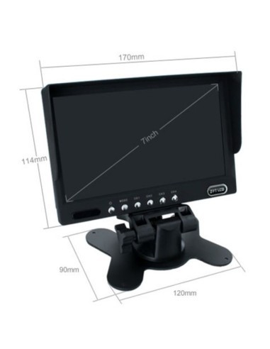 7″ Car Display with 4 Channels, 12V – 24V, D710...