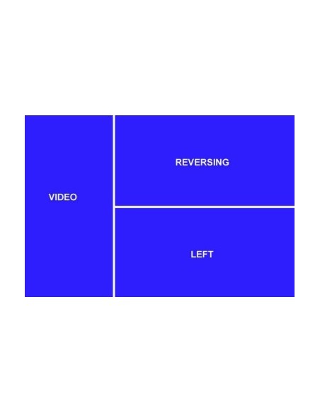 7″ Car Display with 4 Channels, 12V – 24V, D710 with Remote Control