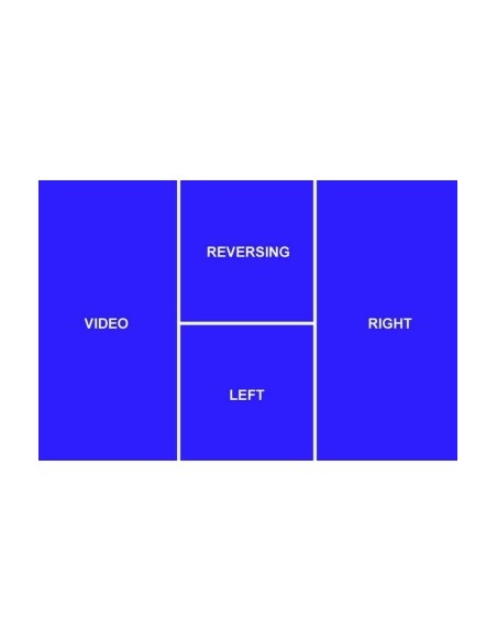 7″ Car Display with 4 Channels, 12V – 24V, D710 with Remote Control