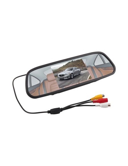 Car Display LCD 5″ on Rearview Mirror