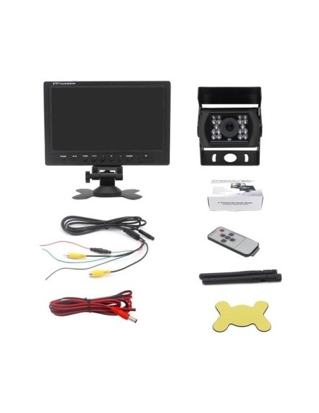 Wireless Reverse Kit with Camera and 9" Display 12V~24V, for Trucks, Coaches, Buses