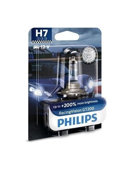 Philips H7 Racing Vision GT200 +200% 12V 55W autós izzó