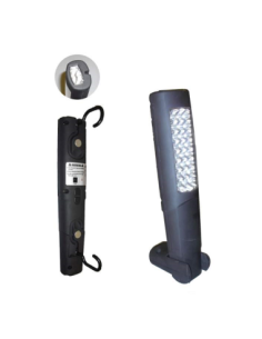 Portable Work Lamp 24+6 LED Double Magnetic Support and...