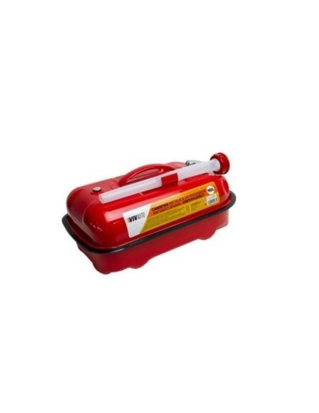 Safety metal canister with anti-tip design and funnel, 5L