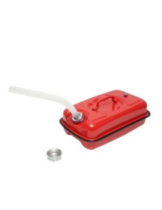 Safety metal canister with anti-tip design and funnel, 5L 2