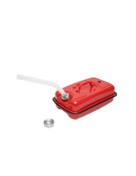 Safety metal canister with anti-tip design and funnel, 5L