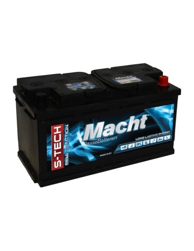 Macht SEMITRACTIUNE Autó Akkumulátor, 12V 90 AH, 353x175x190mm