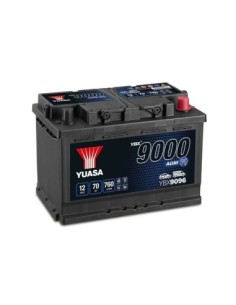 Car Battery Yuasa 9000 AGM, with Start-Stop, 70Ah 760A,...
